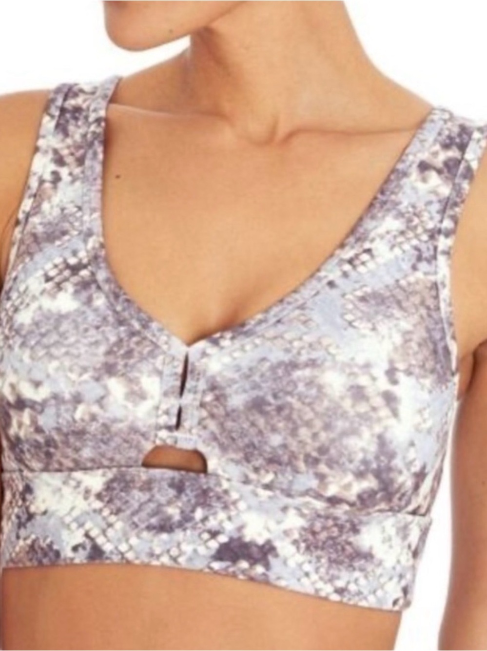 Purple Heather Cobra Sports Bra